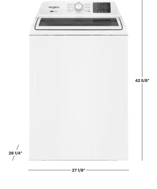 Whirlpool WTW4307SW 4.3 cu. ft. Top Load Washer — image 2